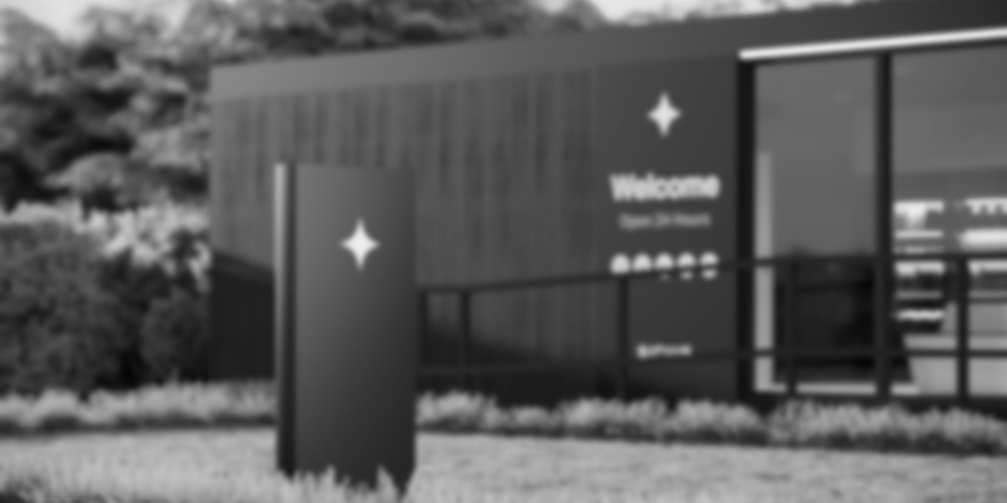 Sirius Buildings Electric Vehicle Modular Charging Lounge Entrance