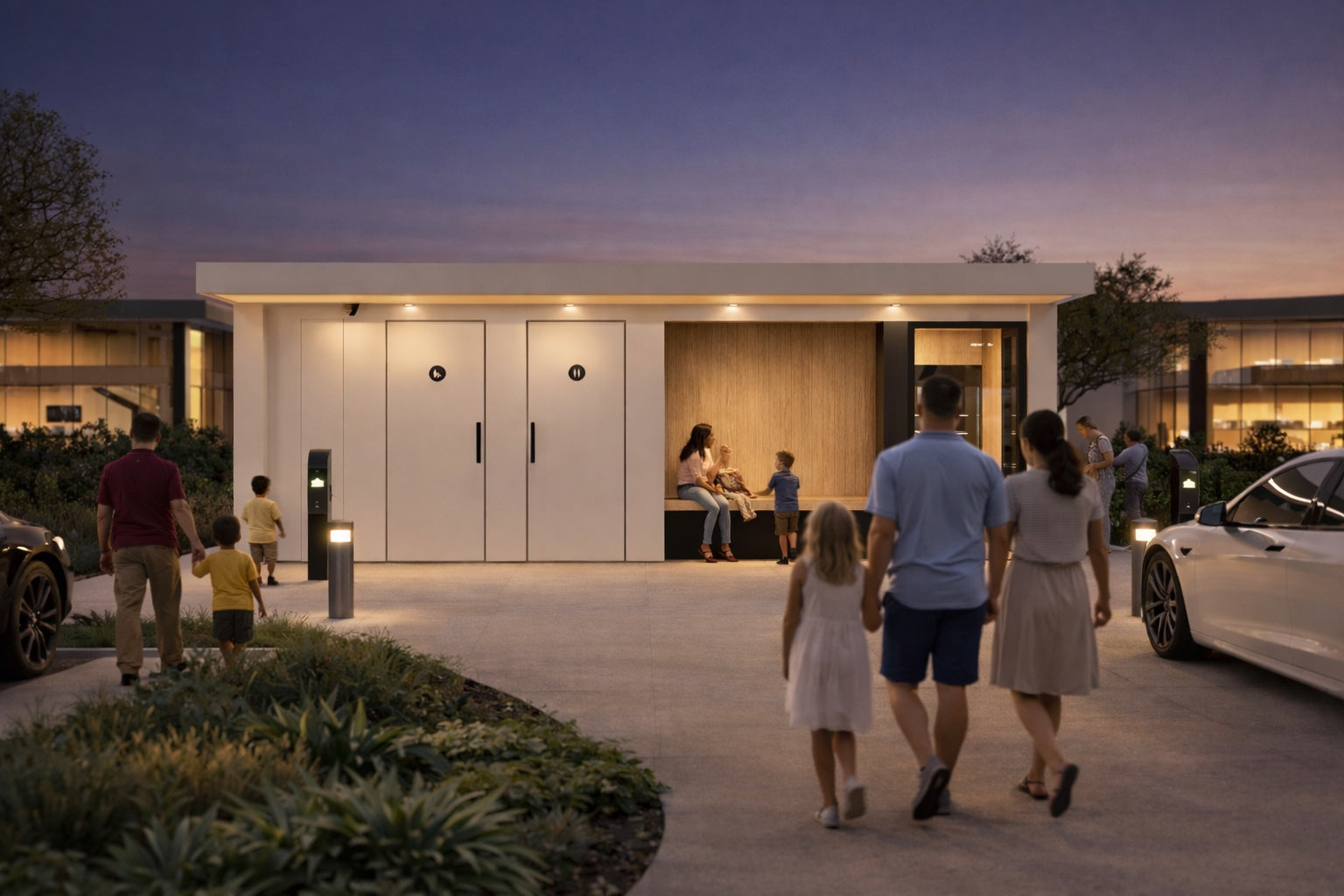 Sirius Buildings Modular EV Charging Amenities Shopping Center Infrastructure Design