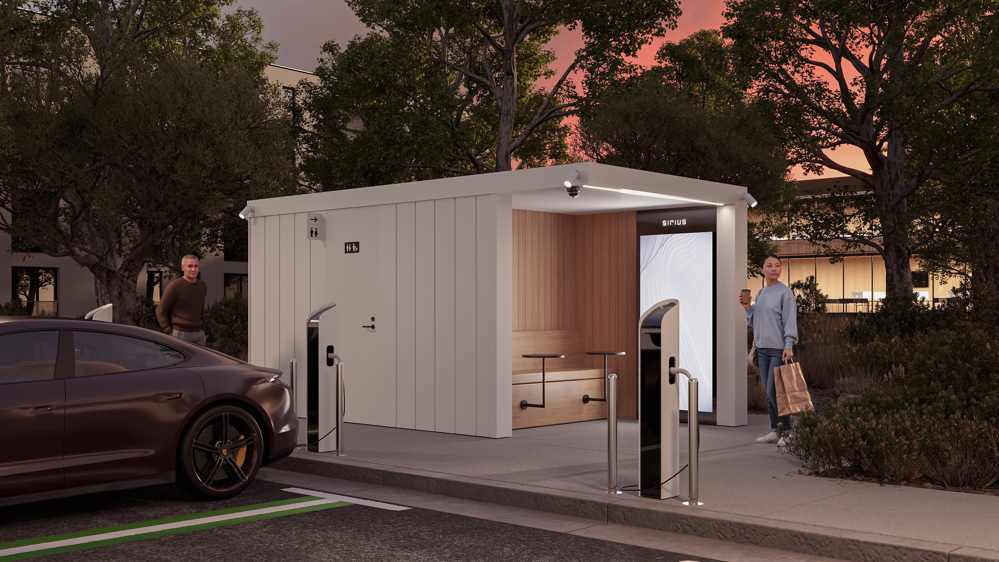 Sirius Accessible Modular Amenities Block For EV Charging Stations 24/7