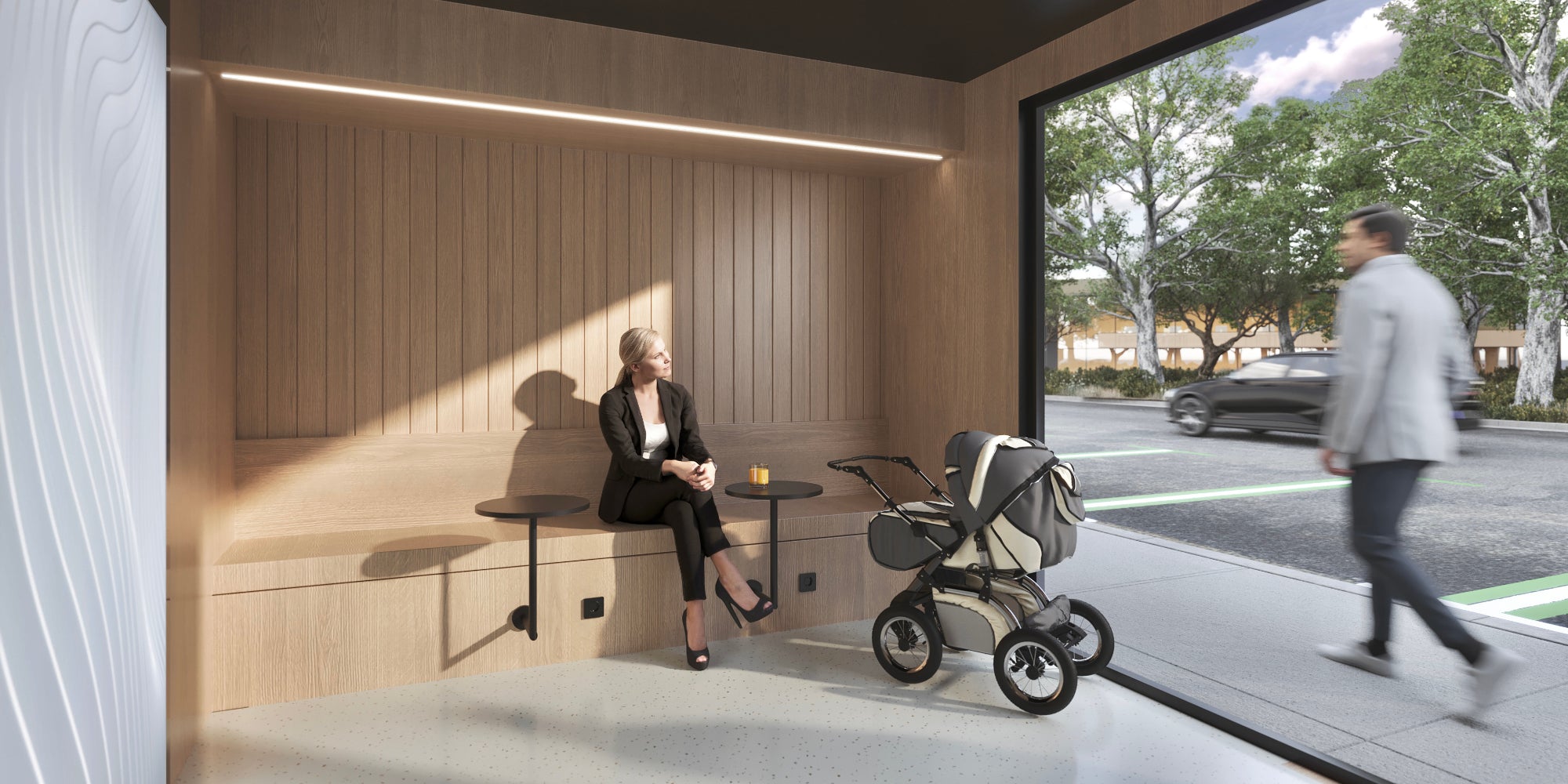 Sirius Pavilion Interior Seating Amenities