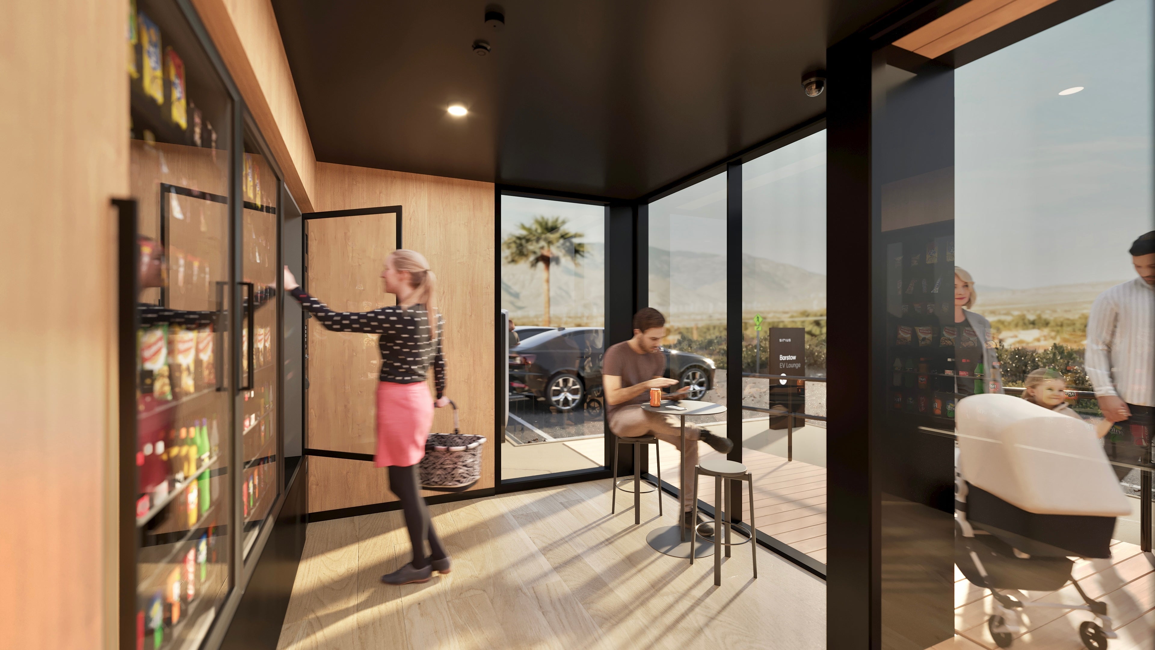 EV charging site infrastructure amenities