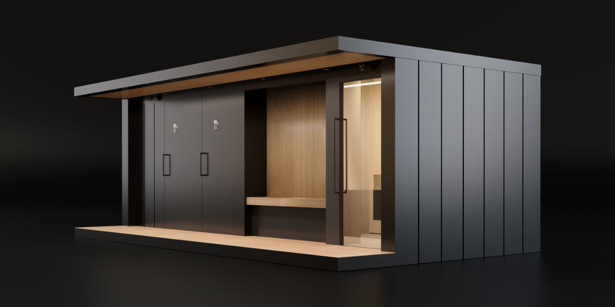 Sirius Buildings Enclosed Pavilion EV Micro Amenities Charging Station Lounge